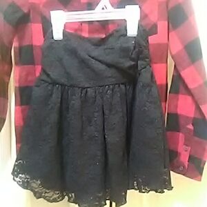 H&M Black Lace Skirt